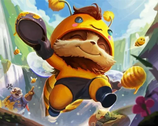 The Bee Teemo Diamond Painting