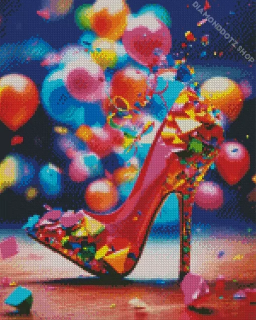 Woman High Heels Diamond Painting