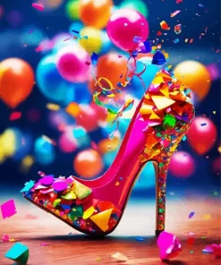 Woman High Heels Diamond Painting