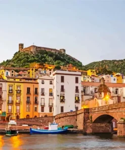 Italy Bosa Town Diamond Painting