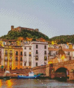 Italy Bosa Town Diamond Painting