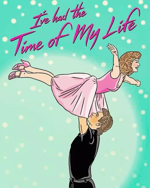 dirty dancing cartoon Diamond Paints Dirty Dancing Cartoon Diamond Painting