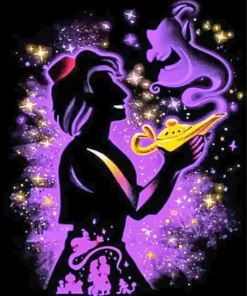 Disney Aladdin Silhouette Diamond Painting