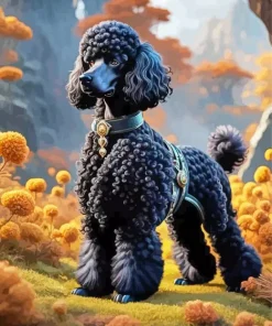 Dog Poodle Diamond Painting