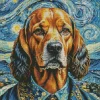 Dog Starry Night Art Diamond Painting
