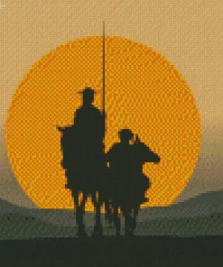 Don Quijote Silhouette Diamond Painting
