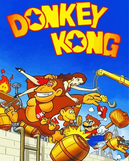 donkey kong art Diamond Paintings Donkey Kong Art Diamond Painting