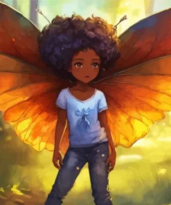 Girl With Wings Diamond Painting