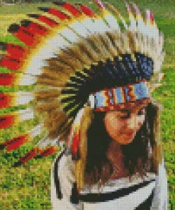 Indian Headdress Diamond Painting
