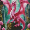 Pink Dragon Diamond Painting