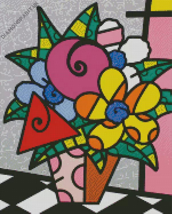 romero britto Diamond By Numbers Romero Britto Diamond Painting