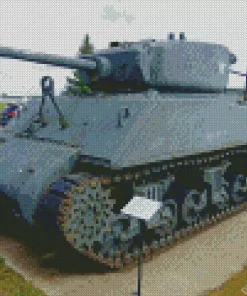 Sherman Tank Diamond Painting