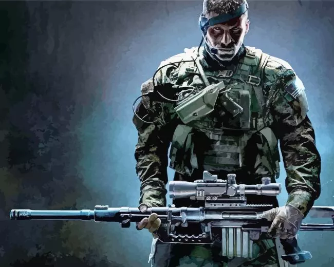 sniper soldier Diamond Paintings Sniper Soldier Diamond Painting