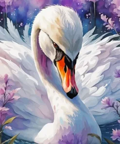 White Swan Bird Diamond Painting