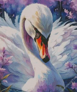 White Swan Bird Diamond Painting
