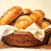 Baked Bread Basket Diamond Painting