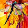 Big Colorful Dragonfly Diamond Painting