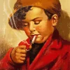 Boy Smoking Art Diamond Painting