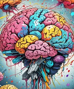 Colorful Brain Diamond Painting