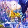 Dragon Castle Diamond Painting