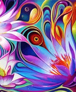 Dynamic Floral Fantasy Diamond Painting
