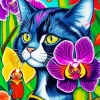 Fauvism Cat Diamond Painting