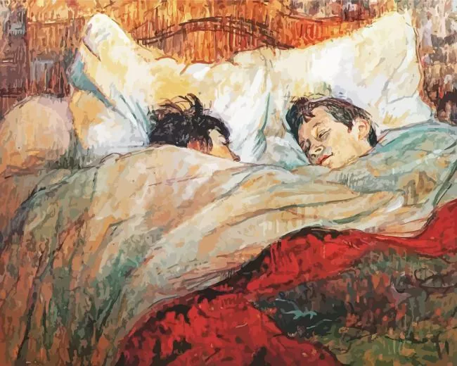 In Bed by toulouse lautrec Diamond By Numbers In Bed By Toulouse Lautrec Diamond Painting