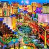 Las Vegas Golden Hour Lights Diamond Painting