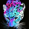 Painted Leopard Diamond Painting