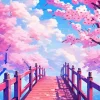 Pink Bridge Diamond Painting
