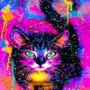 Rainbow Tabby Cat Diamond Painting