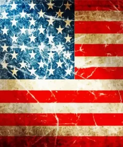 Stars And Stripes Flag Diamond Painting