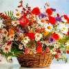 Basket Of Flowers Diamond Painting