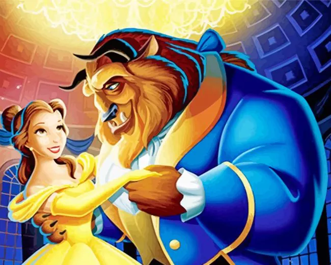 beauty and the beast Diamond By Numbers Beauty And The Beast Diamond Painting