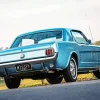 Blue 60s Ford Mustang Diamond Painting
