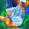 Blue Dove Bird Diamond Painting