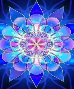 Blue Mandala Art Diamond Painting