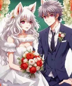 Boy And Girl Wolf Diamond Painting