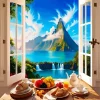 Breakfast In Mountains Diamond Painting