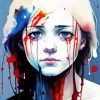 Broken Girl Crying Diamond Painting