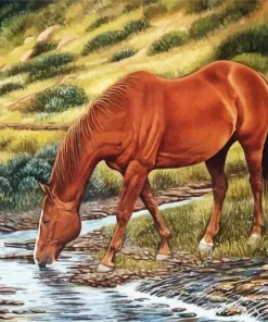 Brown Horse Diamond Painting