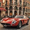 Cherry Red Vintage Ferrari Car Diamond Painting