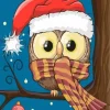 Christmas Owl Diamond Painting
