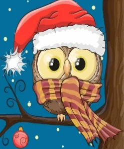 Christmas Owl Diamond Painting