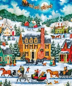 Christmas Street Vibes Diamond Painting