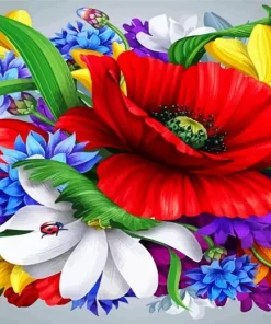 Colorful Roses Diamond Painting