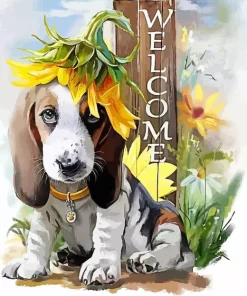Cute Puppy Diamond Painting