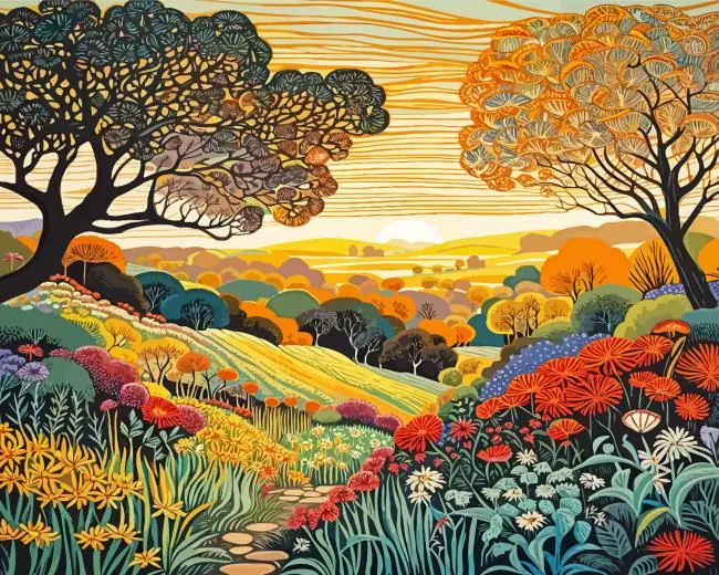 eden garden Diamond With Numbers Eden Garden Diamond Painting