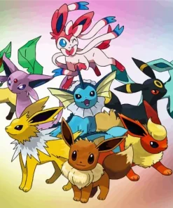 Eevee Evolution Diamond Painting