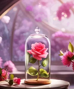 Enchanted Rose Flowers Art Diamond Painting